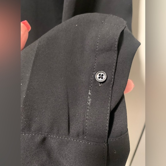 Express Black Portofino Slim Fit Polyester Shirt Size Small - Picture 8 of 8